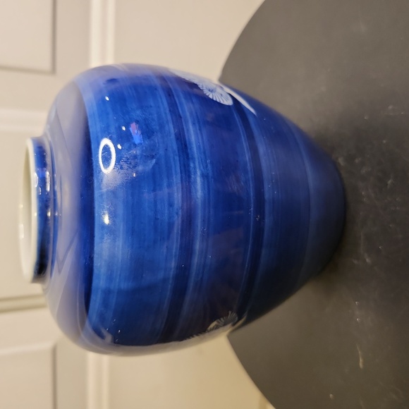 Takahashi San Francisco Hand-Painted Porcelain Blue & White Bonsai Tree Vintage - Picture 5 of 10